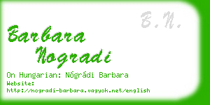 barbara nogradi business card