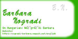 barbara nogradi business card